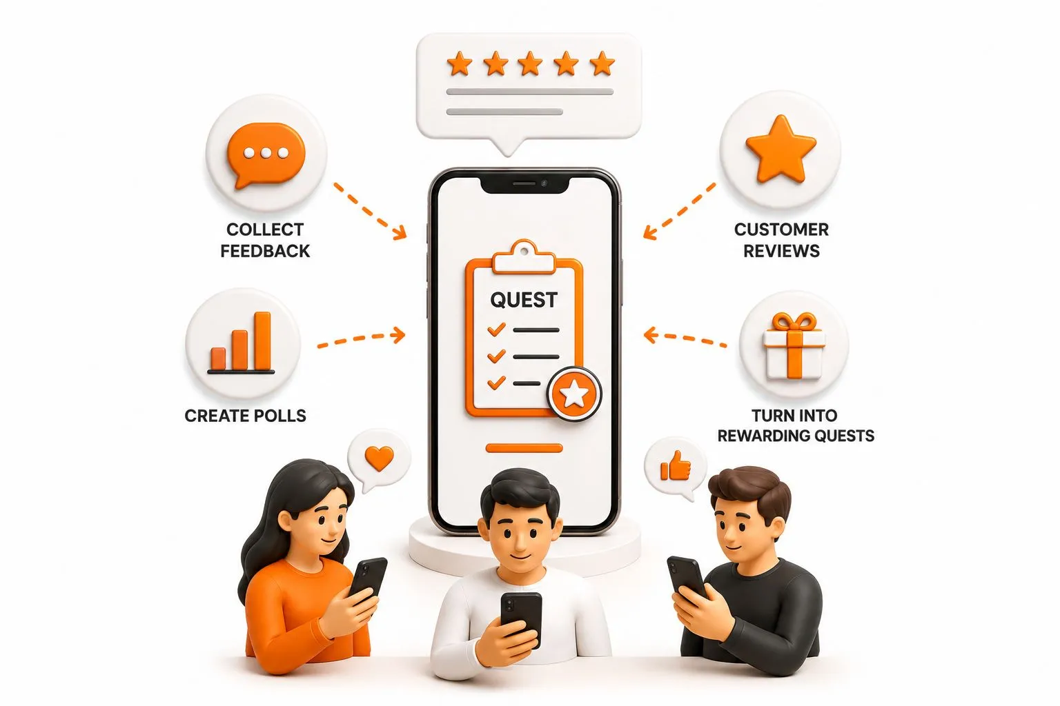 Customer reviews and polls on Beeezo