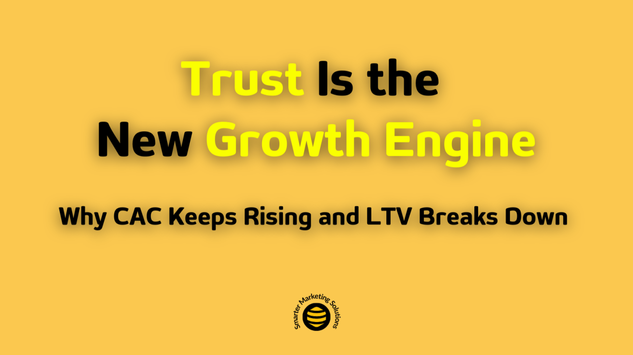 Yellow typographic cover reading Trust Is the New Growth Engine.